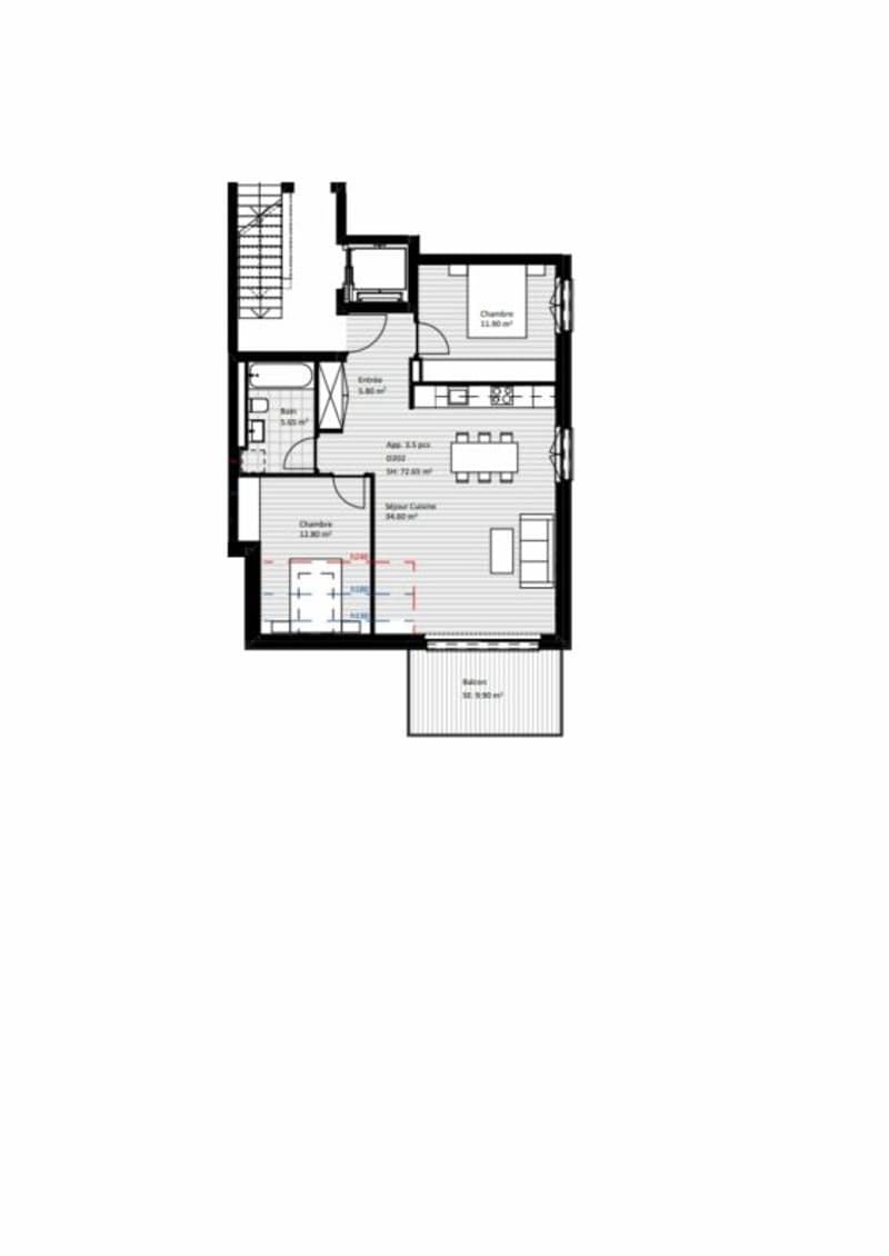 Beautiful 3.5-room apartment - 73m2 (7)