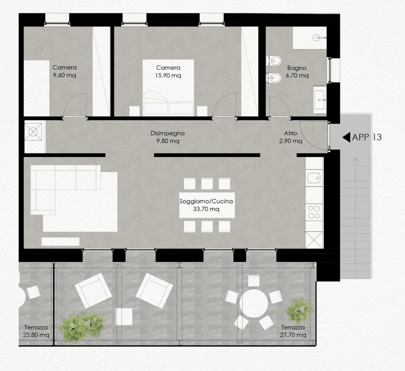 3.5-room apartment with terrace, lake view, and forest view – total relaxation in Residenza Lumino (6)