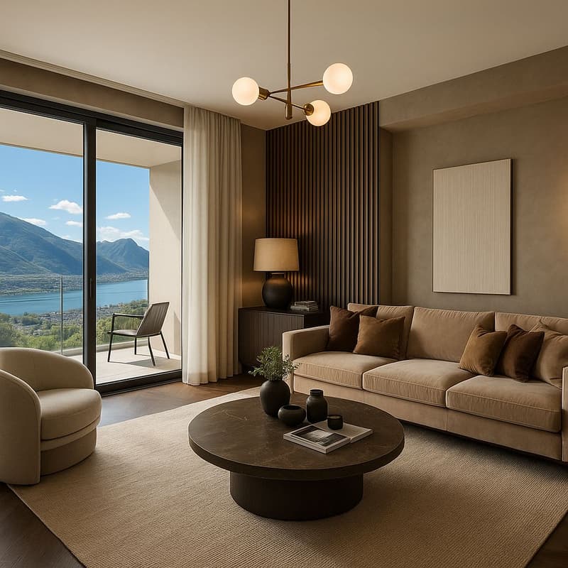 3A - 3.5 Appartamento vista lago con terrazza e giardino - Residenza Lumino Locarno Monti (2)