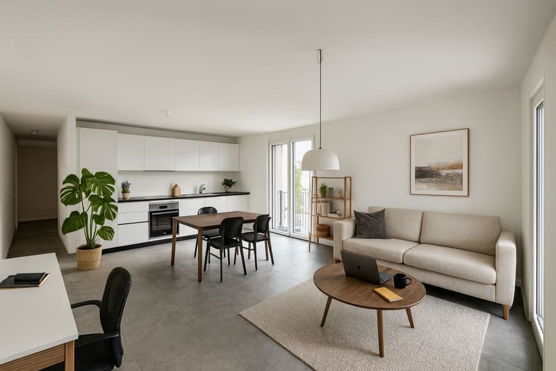 2.5 Room Apartment with Lake View, Terrace and Garden (3)