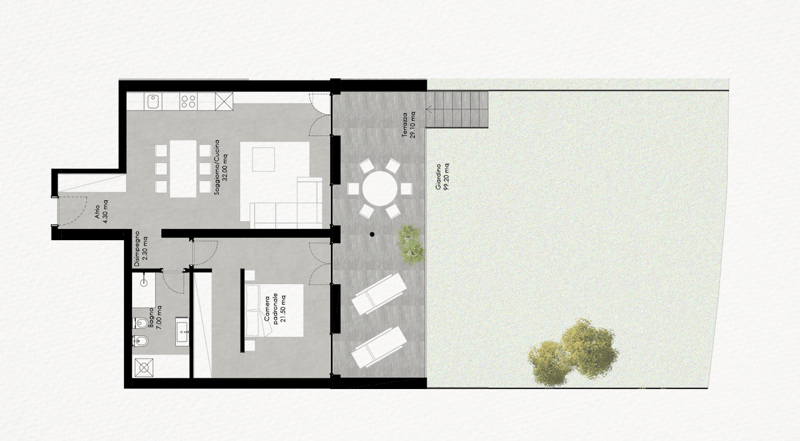 2.5 Room Apartment with Lake View, Terrace and Garden (8)