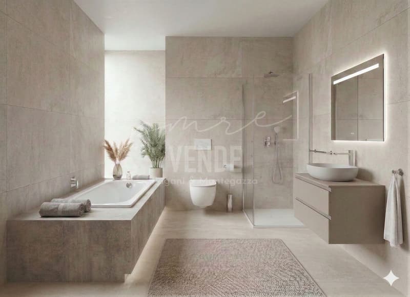 MINUSIO | Attico 4.5 locali con vista lago 180° | Spazi generosi e privacy (3)