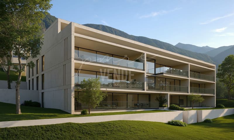 MINUSIO | Attico 4.5 locali con vista lago 180° | Spazi generosi e privacy (14)