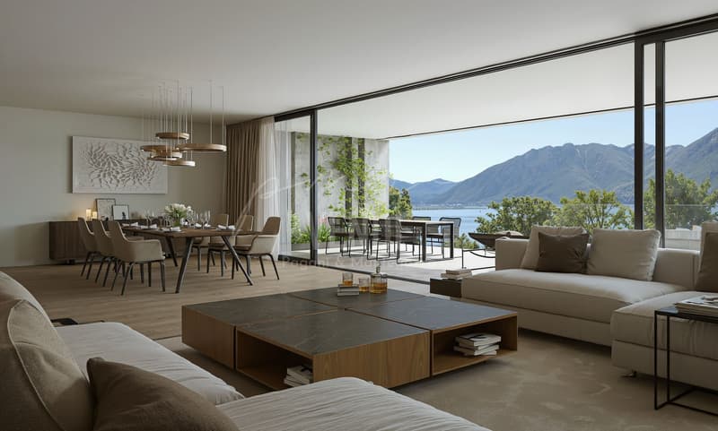 MINUSIO | Attico 4.5 locali con vista lago 180° | Spazi generosi e privacy (9)