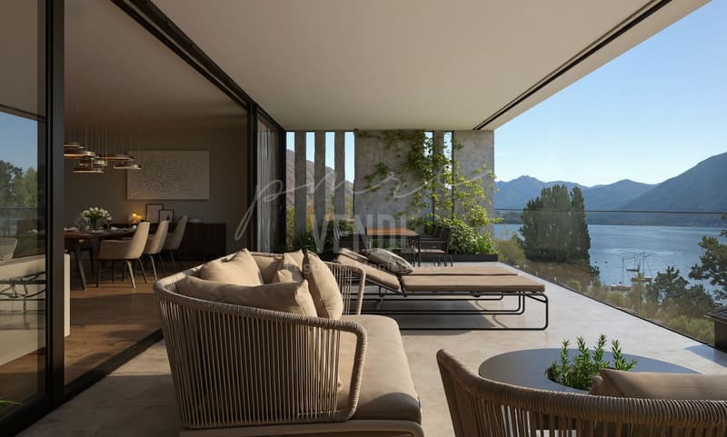 MINUSIO | Attico 4.5 locali con vista lago 180° | Spazi generosi e privacy (12)