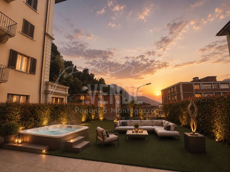 Grosszügige 4,5-Zimmer-Wohnung mit Privatgarten und Terrassen in Lugano-Cassarate (6)