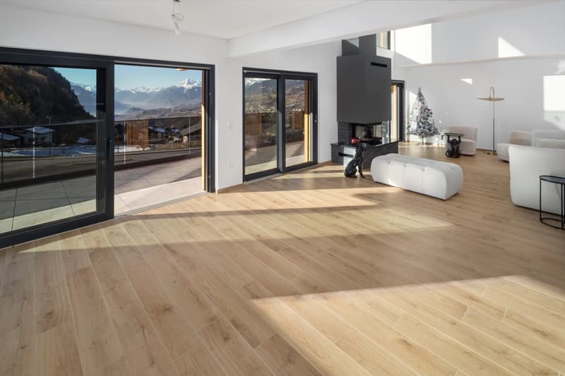 Modern 6.5-room chalet with elevator, panoramic view, and high-end finishes in Lens / Crans-Montana (2)