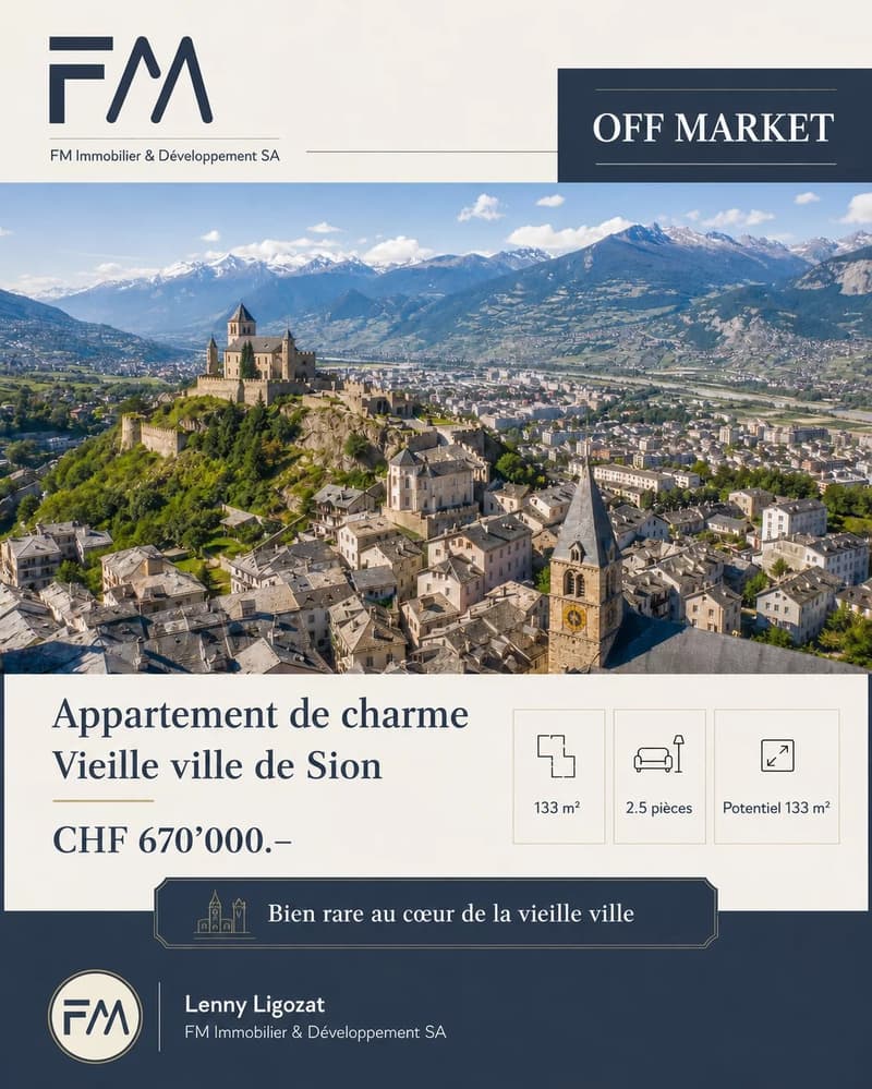 Charming apartment with character in the heart of Sion's old town (1)