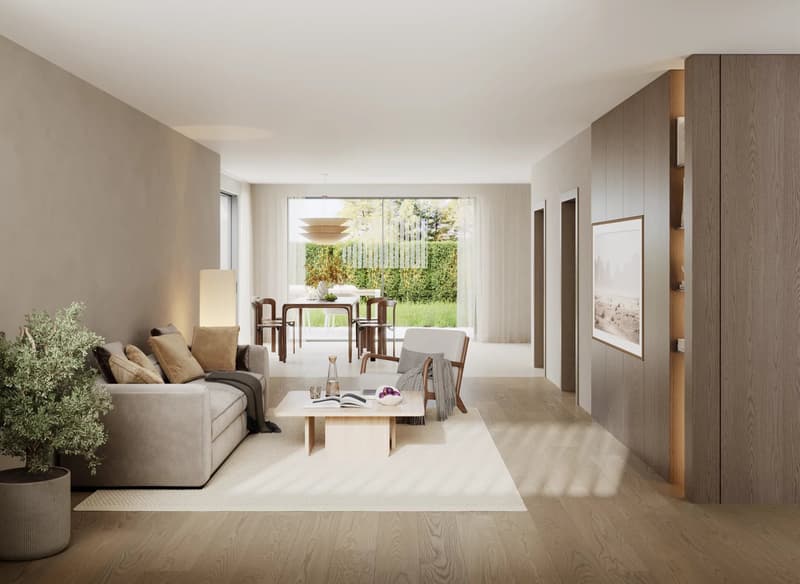 Renovated semi-detached houses with private garden ? Chessel (VD) (3)