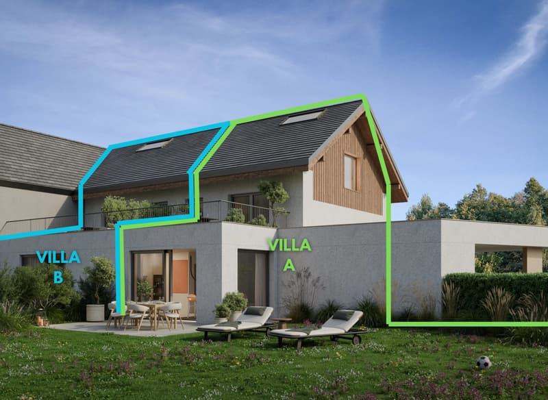 Renovated semi-detached houses with private garden ? Chessel (VD) (6)