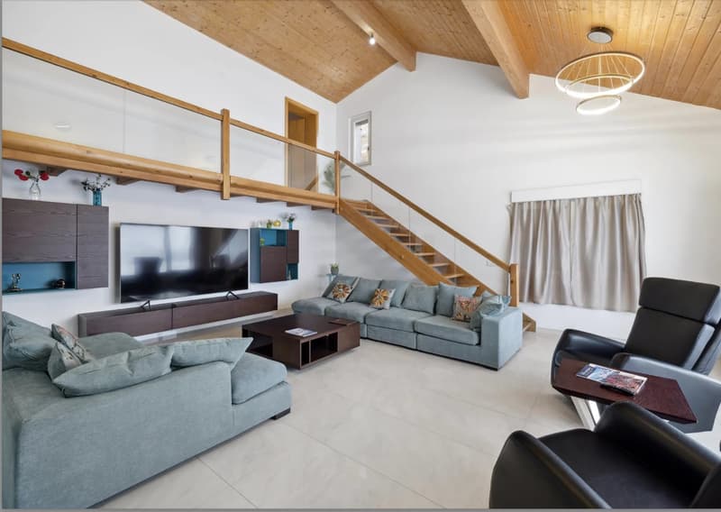 6.5-room chalet with panoramic view in Bluche / Crans-Montana ? Sale to foreigners authorized (8)