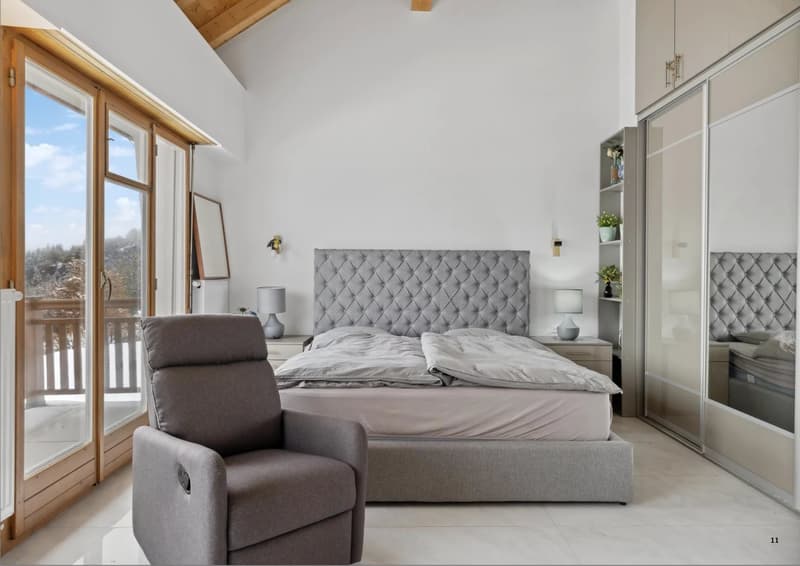 6.5-room chalet with panoramic view in Bluche / Crans-Montana ? Sale to foreigners authorized (10)
