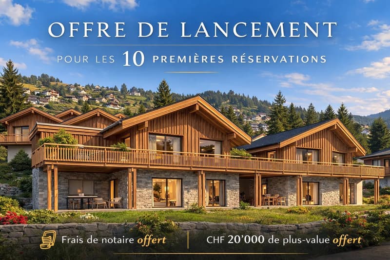 Chalets contemporains à Mollens  Promotion Les Martelles (10)