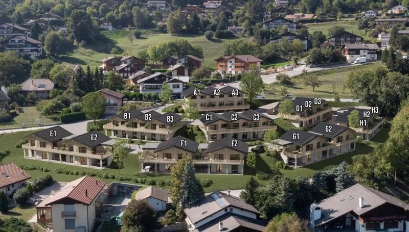 Chalets contemporains à Mollens  Promotion Les Martelles (3)