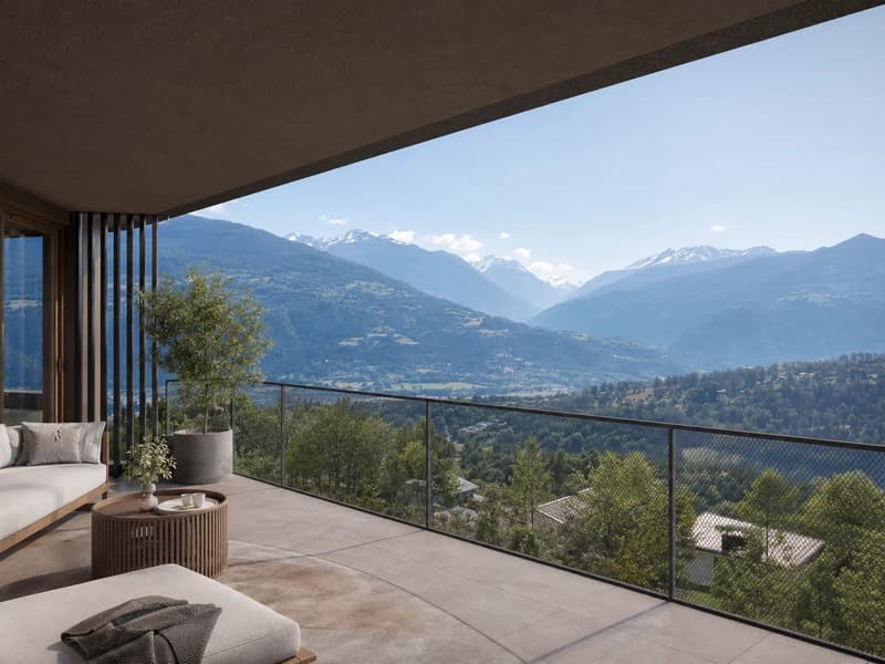 Savièse ? New 2.5-room apartment with large terrace and private green space (1)