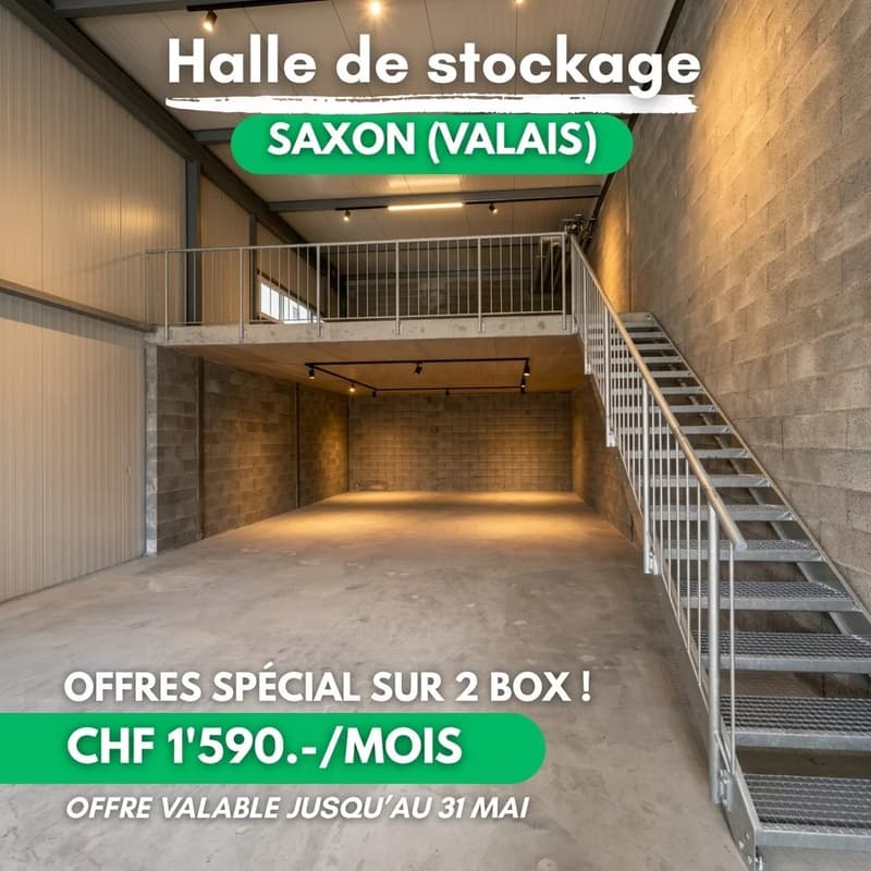 Zu vermieten ? Modulare Lagerboxen mit Mezzanine | Saxon ? Direkter Zugang A9 (1)