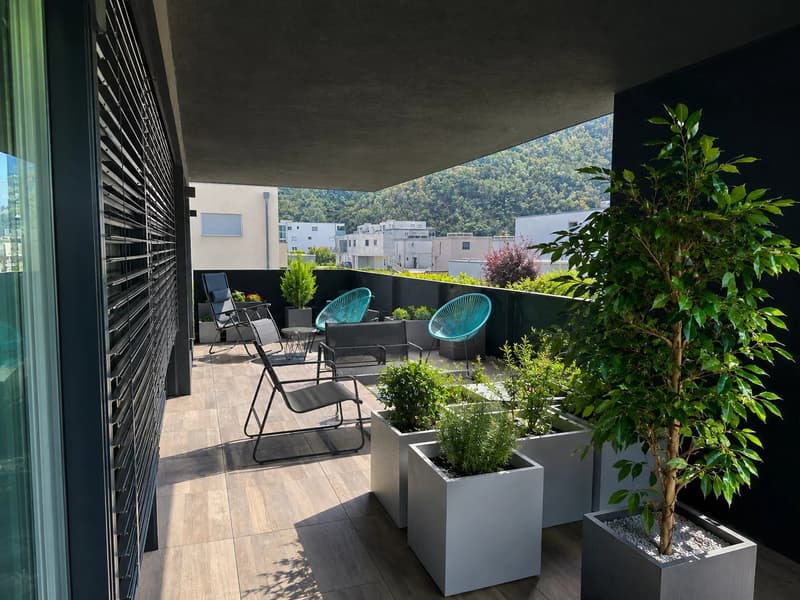 3.5 room apartment with large covered terrace (5)