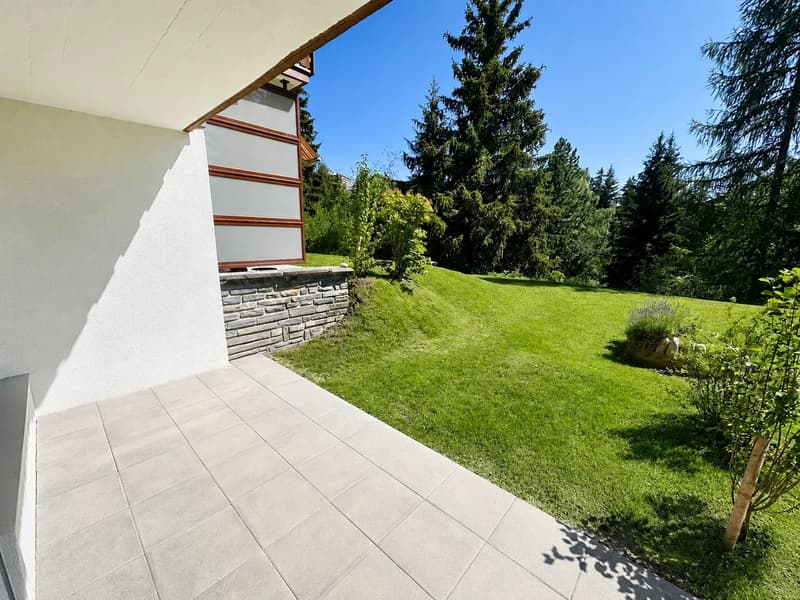 Grande monolocale al piano terra nel cuore di Crans-Montana (1)