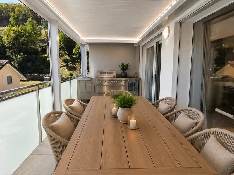 Attique 5,5 pièces - haut standing - terrasse 40 m², jacuzzi domotique (12)
