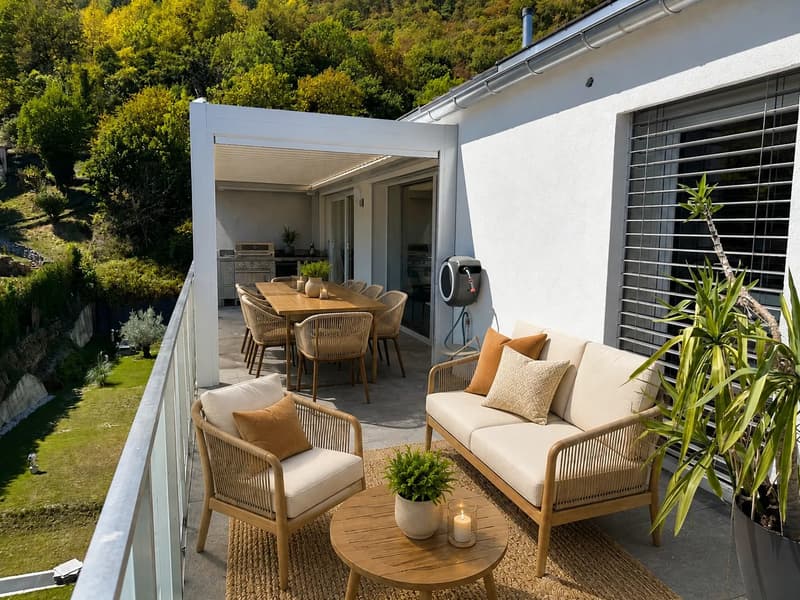 Attique 5,5 pièces - haut standing - terrasse 40 m², jacuzzi domotique (2)