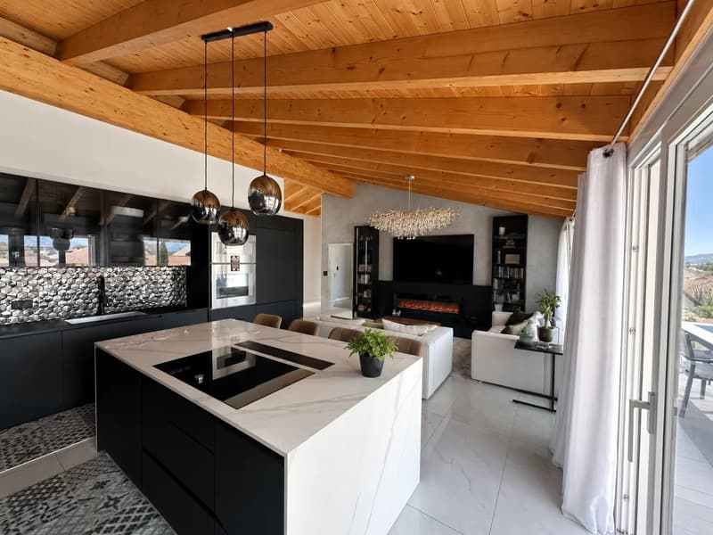 Attique 5,5 pièces - haut standing - terrasse 40 m², jacuzzi domotique (7)