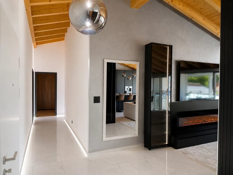 Attique 5,5 pièces - haut standing - terrasse 40 m², jacuzzi domotique (10)