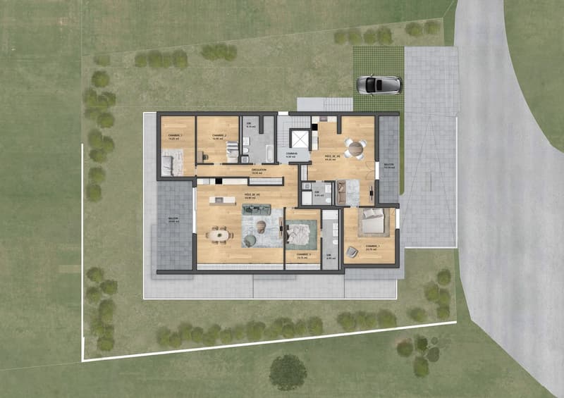Neue 3.5-Zimmer-Wohnung mit großem Balkon – Freie Sicht im Herzen von Gibloux (12)