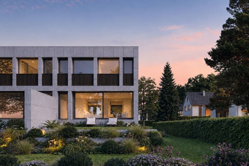 Architecture et beaux volumes | Villa C du projet Pra Vinea à Corminboeuf (2)