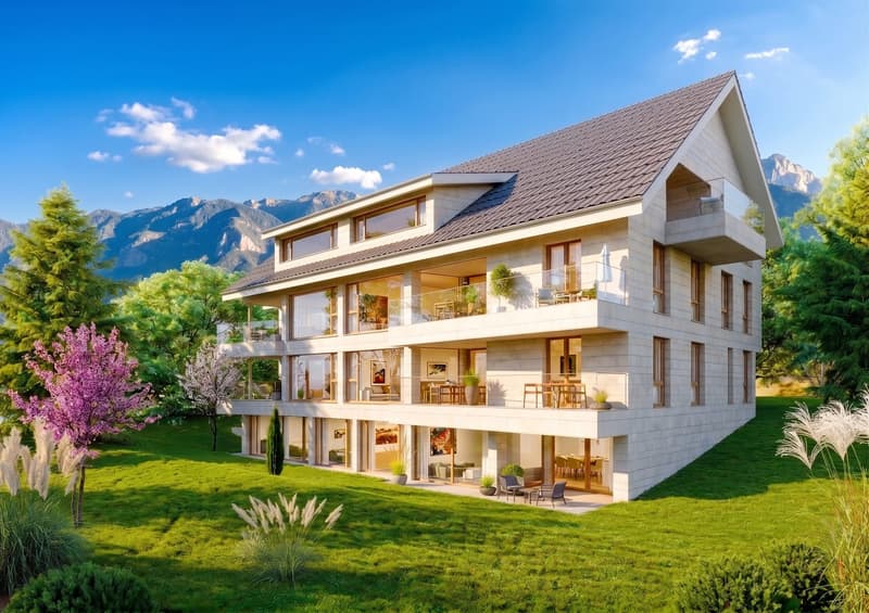 Unobstructed lake view of Lake Biel – Exclusive new apartments in Lüscherz (1)