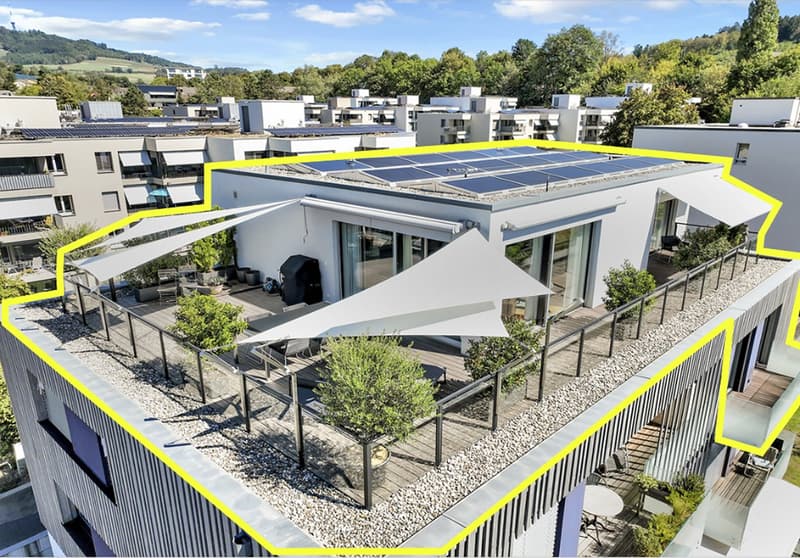 Attraktive 4.5-Zimmer Attika-Maisonettewohnung mit grosser Terrasse in Ostermundigen (1)