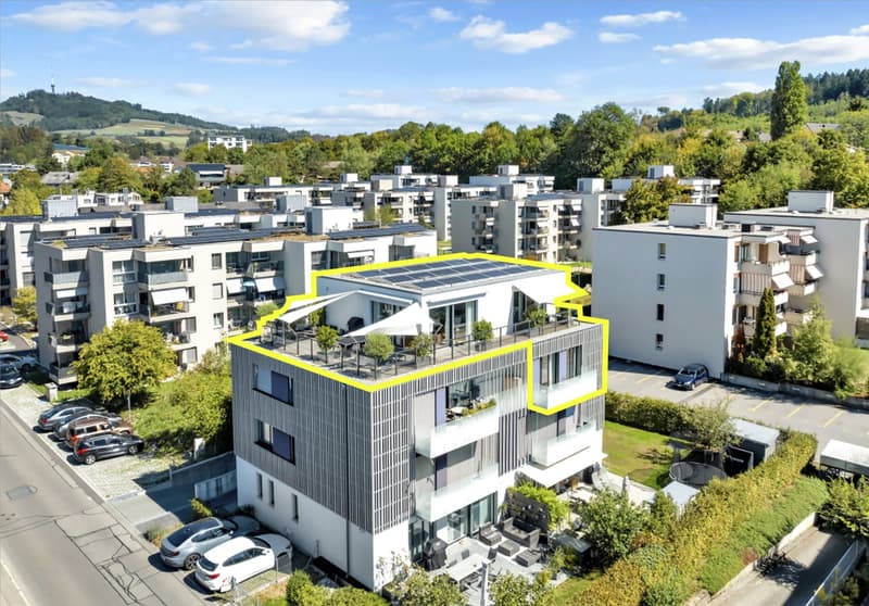 Attraktive 4.5-Zimmer Attika-Maisonettewohnung mit grosser Terrasse in Ostermundigen (2)
