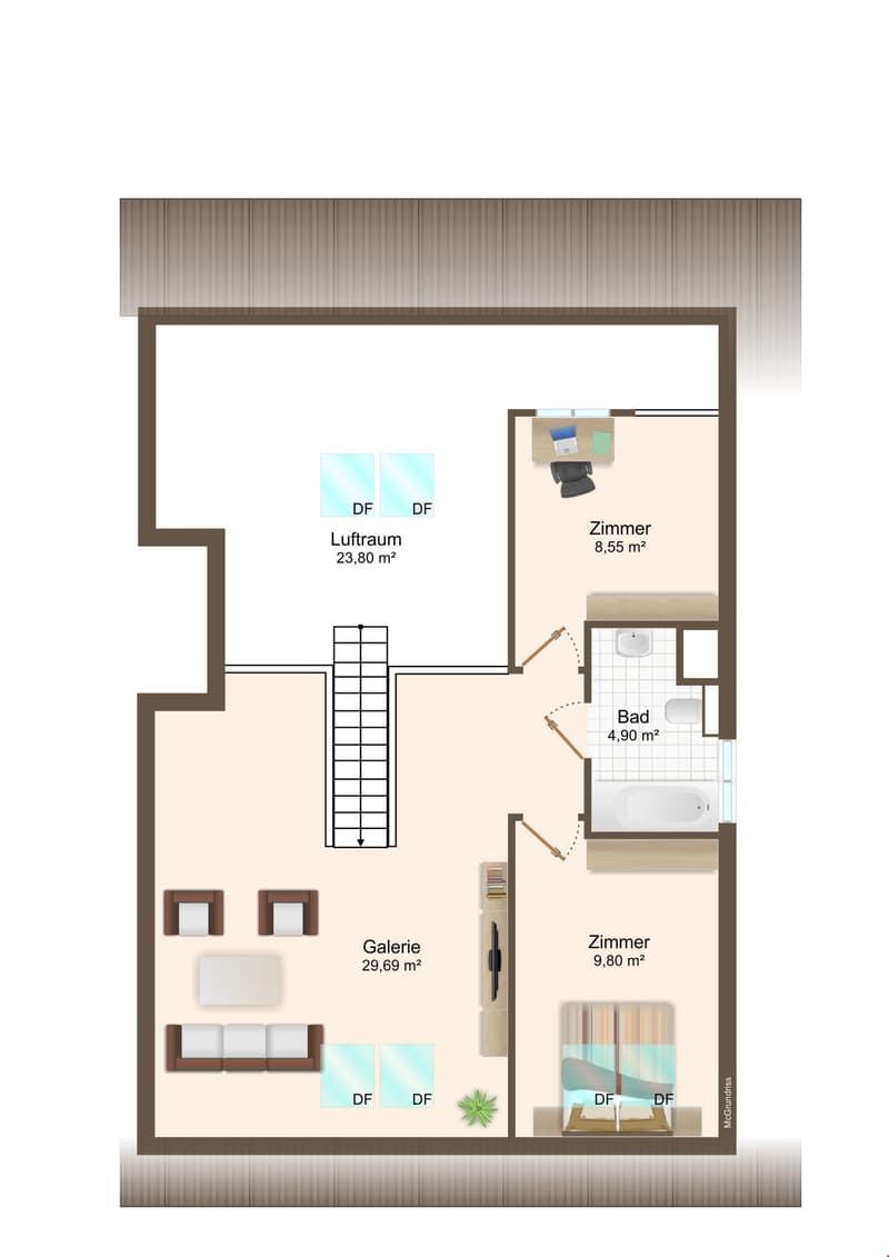 Appartamento mansardato soleggiato con galleria ***vista lontana*** (17)