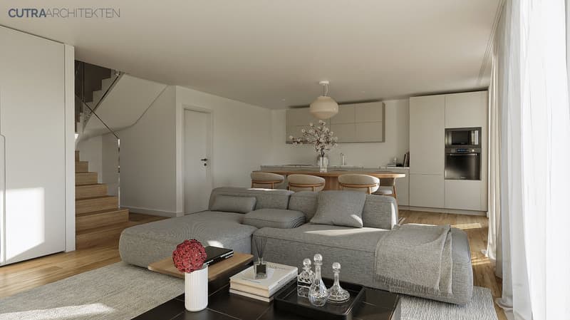 Construction neuve de 4 maisons individuelles interconnectées avec garage (11)