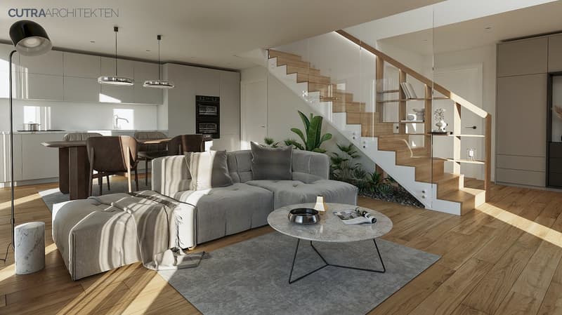 Construction neuve de 4 maisons individuelles interconnectées avec garage (4)