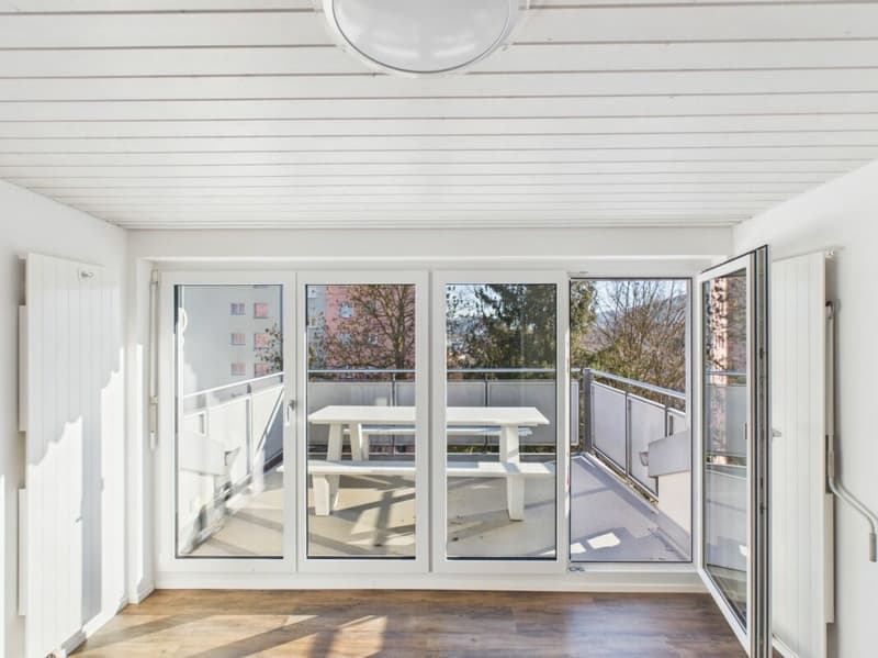 Balkon bei Schlafzimmer
