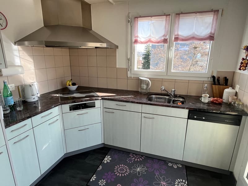 Sunny 4.5-room attic apartment with large terrace and parking space in the underground garage. (8)
