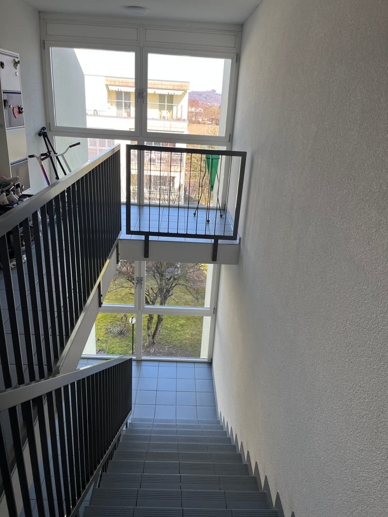 Sunny 4.5-room attic apartment with large terrace and parking space in the underground garage. (3)