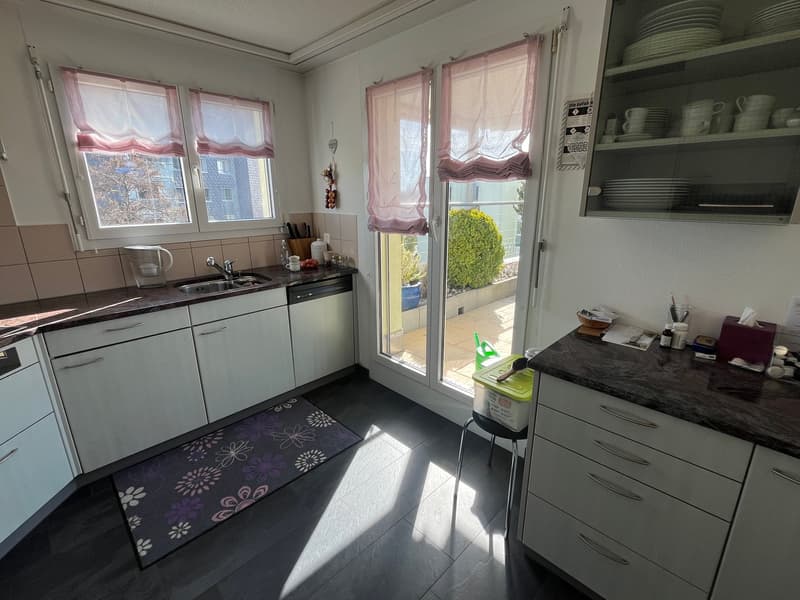 Sunny 4.5-room attic apartment with large terrace and parking space in the underground garage. (9)