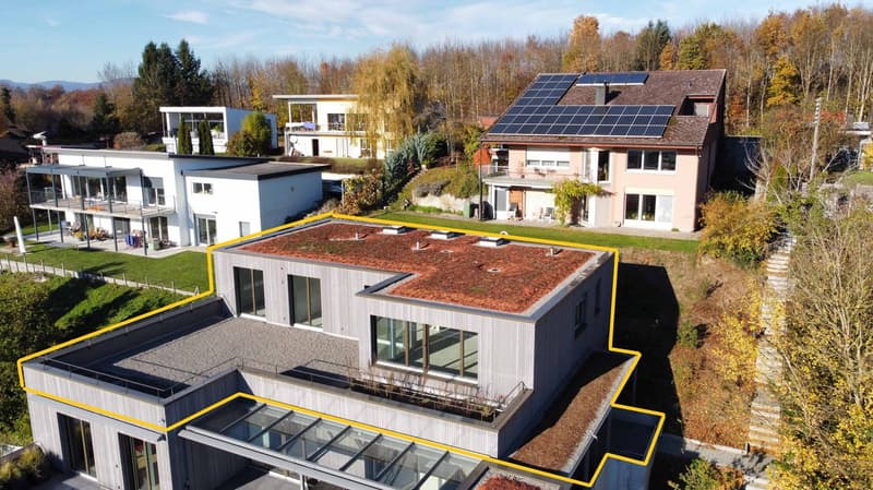 Attic apartment with large terrace including two underground parking spaces in a quiet location. (4)