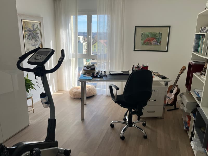 Appartement en attique de 4,5 pièces ensoleillé avec grande terrasse et place de parking dans le garage souterrain. (12)