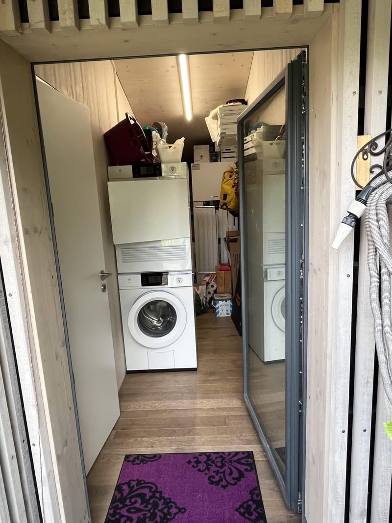Small house (2.5 rooms, as good as new) with garden in an idyllic location in the holiday village of Walde (with outdoor pool). (15)