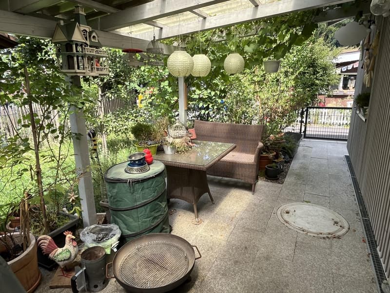 Small house (2.5 rooms, as good as new) with garden in an idyllic location in the holiday village of Walde (with outdoor pool). (22)