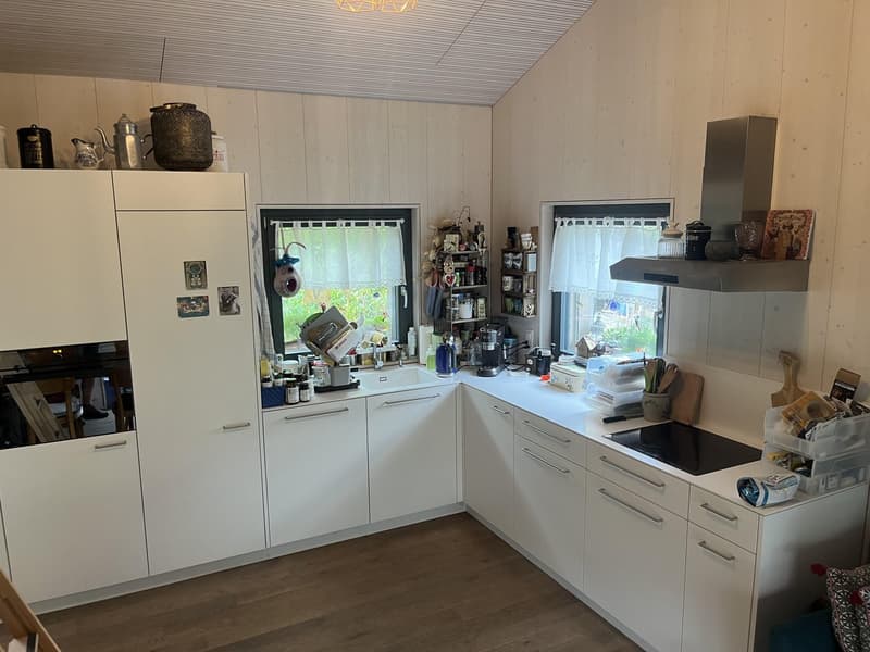 Small house (2.5 rooms, as good as new) with garden in an idyllic location in the holiday village of Walde (with outdoor pool). (8)