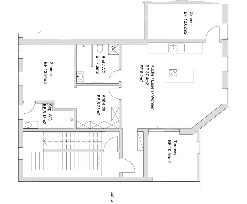 Primo affitto dopo ristrutturazione totale – Appartamento spazioso 3,5 locali con balcone (4)