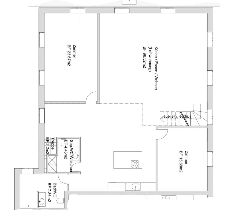 Grosszügige 3.5-Zimmer-Dachwohnung mit Galerie (6)