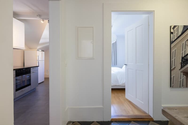 Appartement d'affaires meublé 2.5 pièces avec thème Le Corbusier (9)