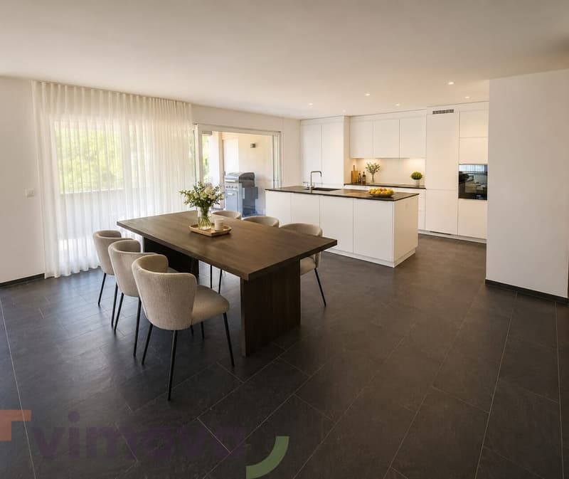 More space to live: Modern apartment with XXL balcony (2)