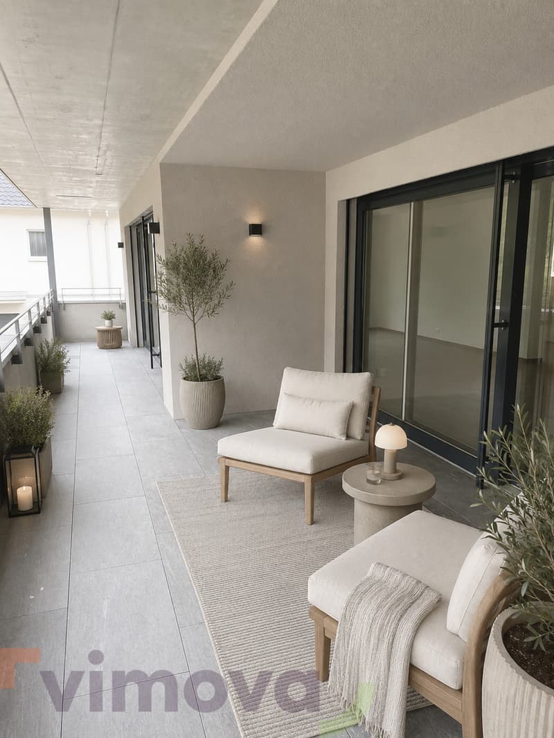 More space to live: Modern apartment with XXL balcony (6)