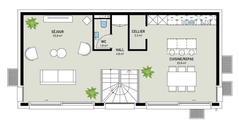 2 magnificent individual villas to be built in Champlan – Grimisuat (6)