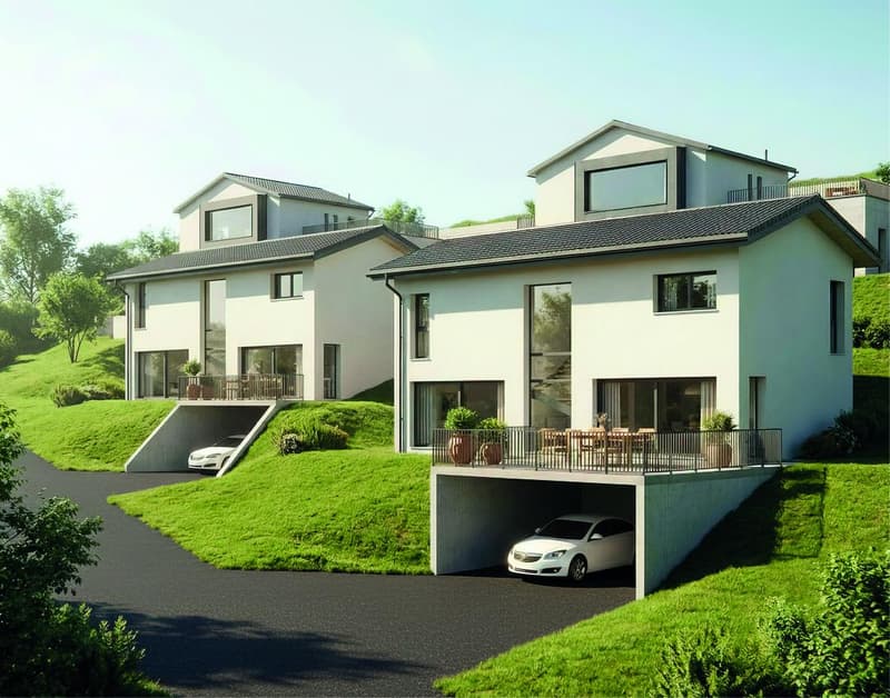 2 magnificent individual villas to be built in Champlan – Grimisuat (1)